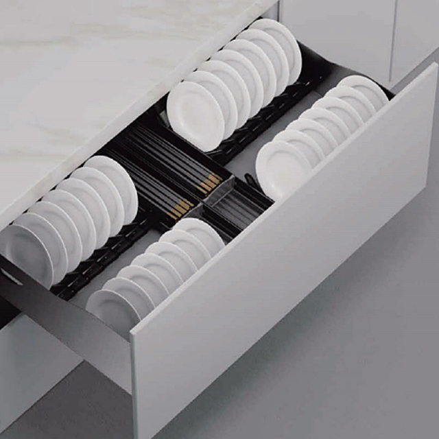 Kitchen Drawer Dish Storage Basket